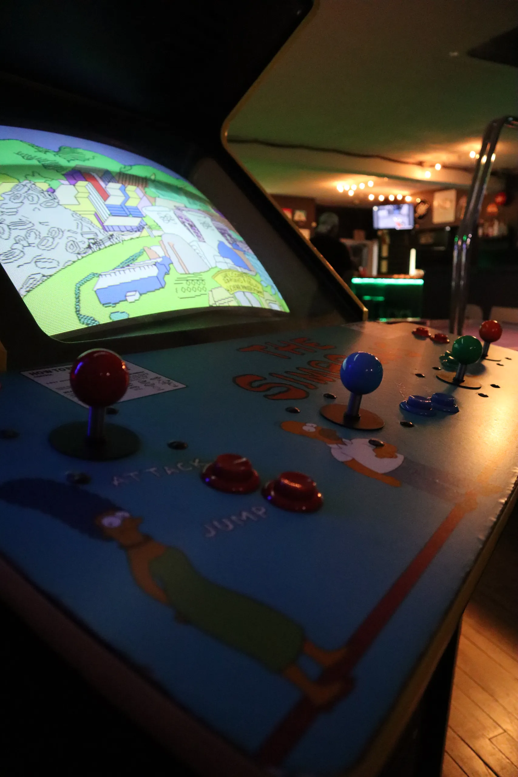 The Simpsons arcade cabinet